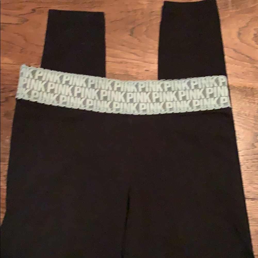 Pink Victoria Secret yoga capris - Picture 1 of 4
